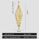 Crystal spiral tiered loft pendant light for staircase and living room