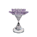 DecorBites™ Crystal Lotus Candle Holder Home Decoration Crystal Flower Candlestick