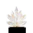 Translucent faceted crystal lotus tabletop decoration living room
