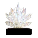 Translucent faceted crystal lotus tabletop decoration living room