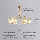Modern gold crystal lustre chandelier dining room luxury lighting