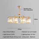 Modern gold crystal lustre chandelier dining room luxury lighting