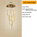 Modern gold crystal lustre pendant lights for dining room dimmable