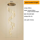 Modern gold crystal lustre pendant lights for dining room dimmable