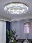 DecorBites™ Crystal Luxe C-Shape LED Ceiling Lamp Gold Finish
