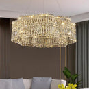 Decorbites crystal luxe multi-tiered gold chandelier living room light
