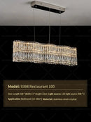 Decorbites crystal luxe multi-tiered gold chandelier living room light