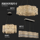 Decorbites crystal luxe multi-tiered gold chandelier living room light