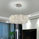 Decorbites crystal luxe multi-tiered gold chandelier living room light