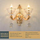 European gold crystal luxe pendant lamp for dining room