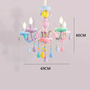 DecorBites™ Crystal Luxury Candle Chandelier Vanity Pendant Light for Living Dining Bedroom