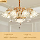 Modern gold crystal luxury ceiling chandelier for living room