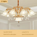 Modern gold crystal luxury ceiling chandelier for living room