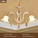 Modern gold crystal luxury ceiling chandelier for living room