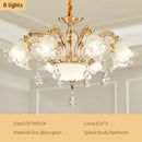 Modern gold crystal luxury ceiling chandelier for living room