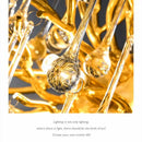 Modern gold crystal luxury ceiling chandelier for dining room