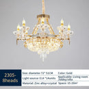 Decorbites crystal luxury gold chandelier for living room
