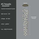 Decorbites crystal modern cubic chandelier living room led lighting