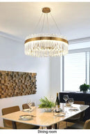 DecorBites™ Crystal Pendant Chandelier for Home Decor