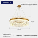 DecorBites™ Crystal Pendant Chandelier for Home Decor