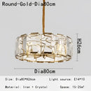 Decorbites crystal pendant chandelier gold living room light