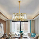 Decorbites crystal pendant chandelier gold living room light
