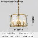 Decorbites crystal pendant chandelier gold living room light