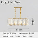 Decorbites crystal pendant chandelier gold living room light