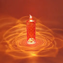 Decorbites crystal rose red led candle night light for bedroom