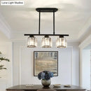 DecorBites™ Crystal Shade Ceiling Light for Dining Room Island in Simple Style