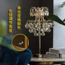 Decorbites crystal table lamp golden chandelier bedroom light