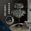 Decorbites crystal table lamp golden chandelier bedroom light