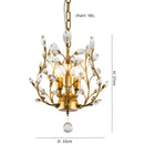 Decorbites crystal tree black chandelier with beads bedroom light