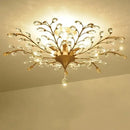Decorbites crystal tree black chandelier with beads bedroom light