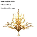 Decorbites crystal tree black chandelier with beads bedroom light