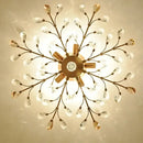 Decorbites crystal tree black chandelier with beads bedroom light