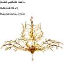 Decorbites crystal tree black chandelier with beads bedroom light