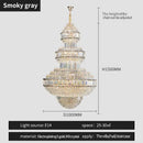 Decorbites crystal villa gold chandelier living room lighting