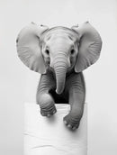 DecorBites™ Cute Animals Canvas Wall Art for Bathroom