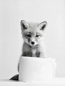 DecorBites™ Cute Animals Canvas Wall Art for Bathroom