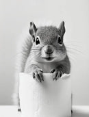 DecorBites™ Cute Animals Canvas Wall Art for Bathroom