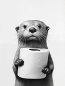 DecorBites™ Cute Animals Canvas Wall Art for Bathroom