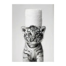 DecorBites™ Cute Animals Canvas Wall Art for Bathroom