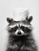 DecorBites™ Cute Animals Canvas Wall Art for Bathroom