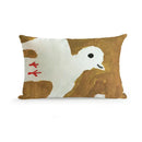 Decorbites cute dog printed black & white pillow cover living room