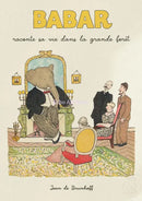 DecorBites™ Cute Elephant Family Cartoon Poster for Kids Room