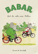 DecorBites™ Cute Elephant Family Cartoon Poster for Kids Room