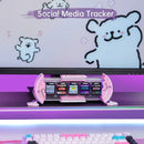 Decorbites cute gaming digital clock pixel art pink & white bedroom