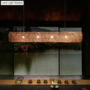 DecorBites™ Cylindrical Rattan Island Pendant Light - Southeast Asian Style with 3 Bulbs for Tea Room Ceiling