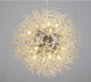 Decorbites dandelion chandelier gold and crystal living room light